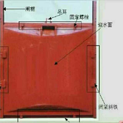 铸铁闸门构件标注图